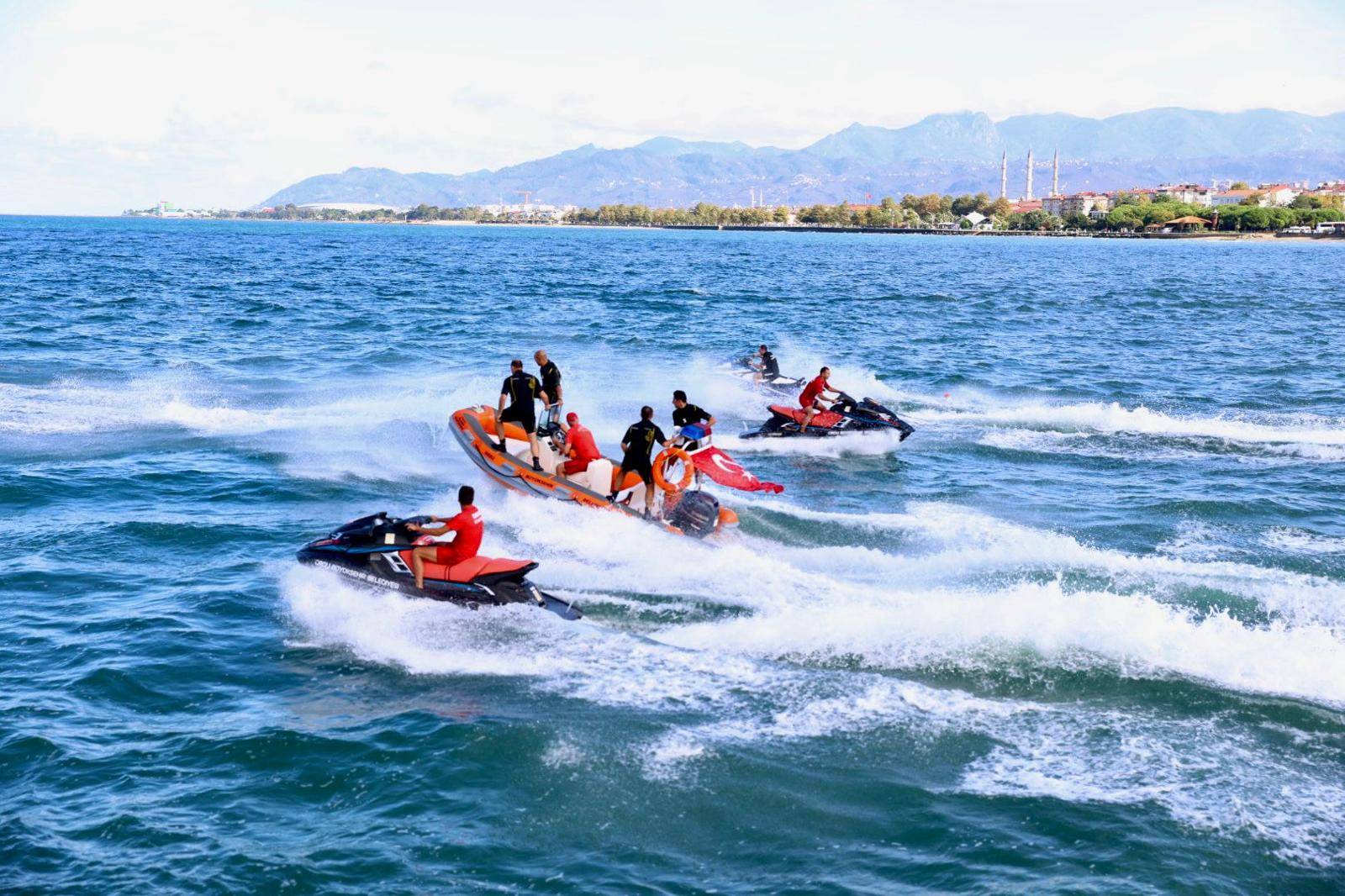 ORDU İTFAİYESİNDEN NEFES KESEN TATBİKAT